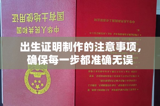 定州出生证明制作的注意事项，确保每一步都准确无误